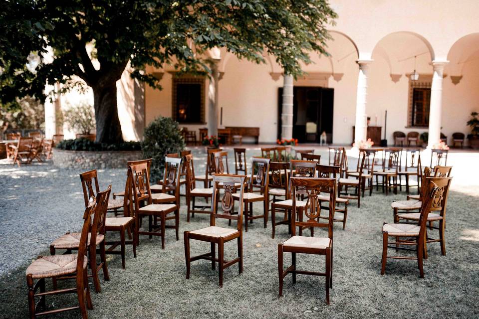 Chair arrangement in Italy!