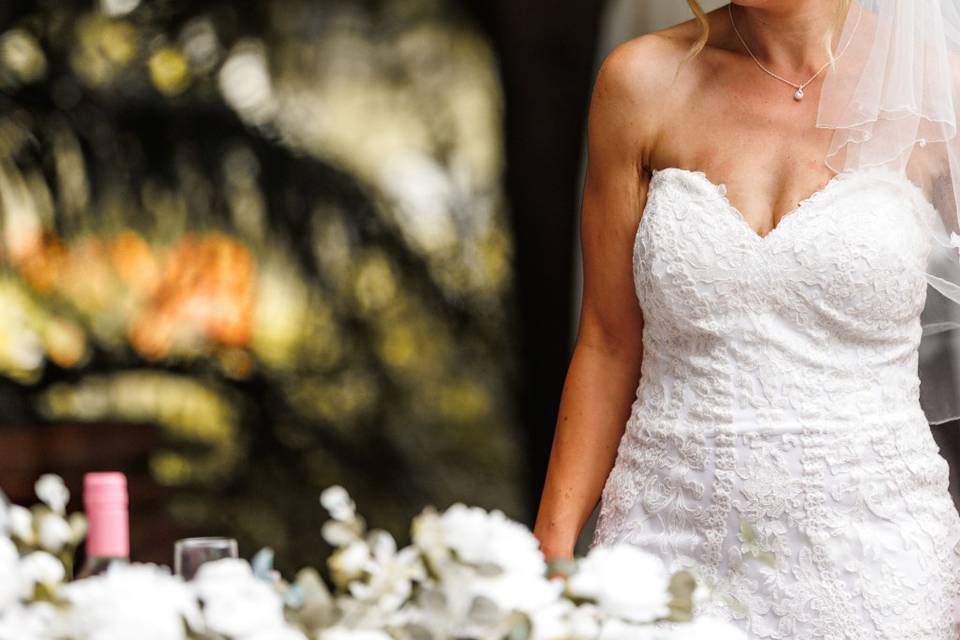 Bride smile