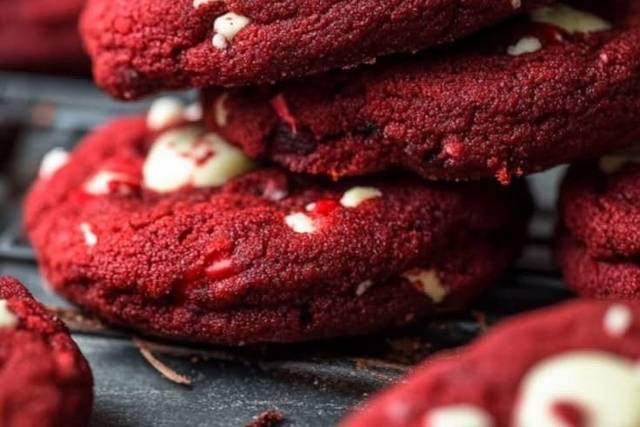 Red velvet cookies