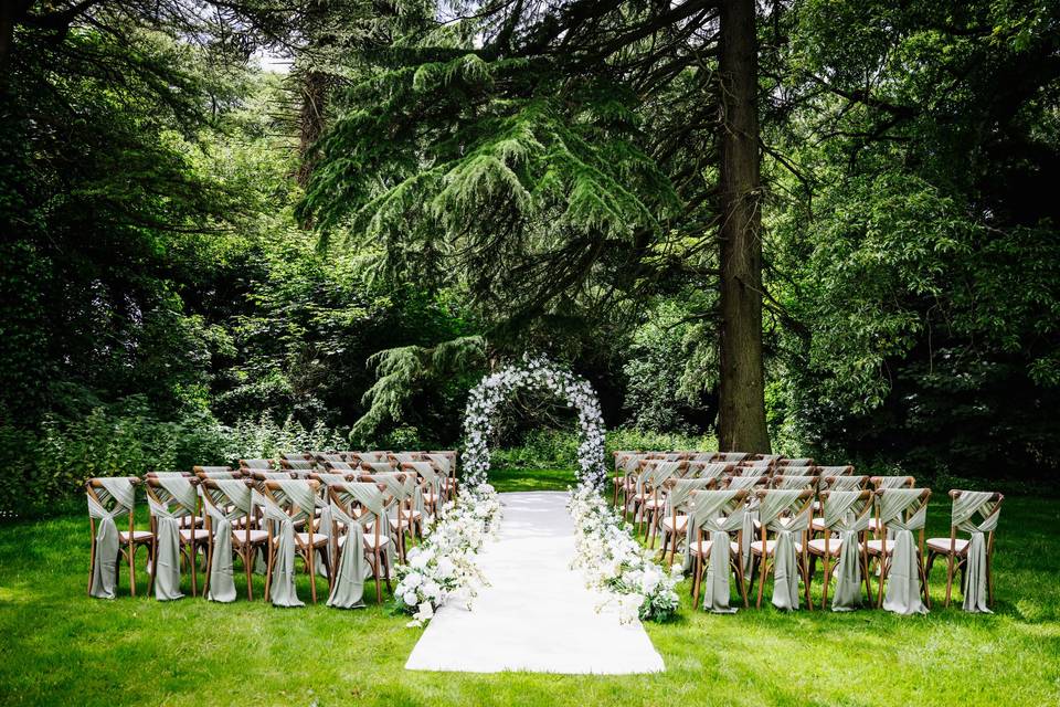 An outdoor ceremony