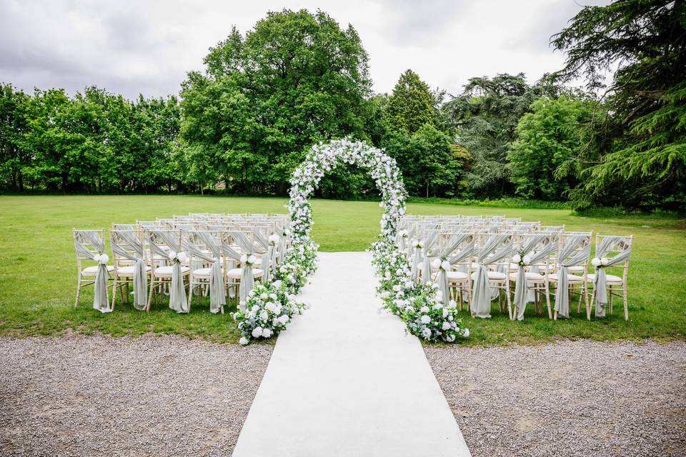 An outdoor ceremony