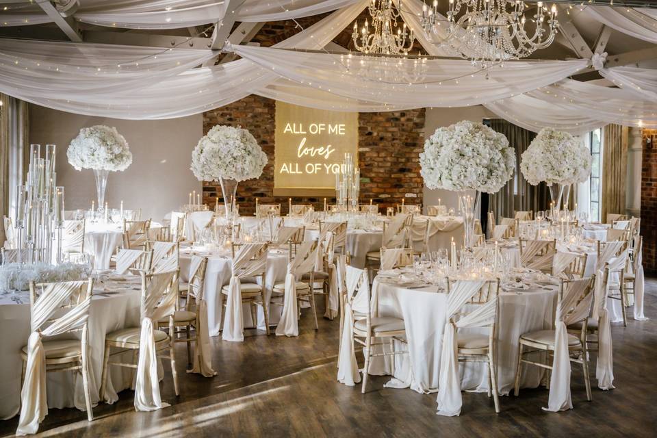Bartle Hall Wedding Breakfast