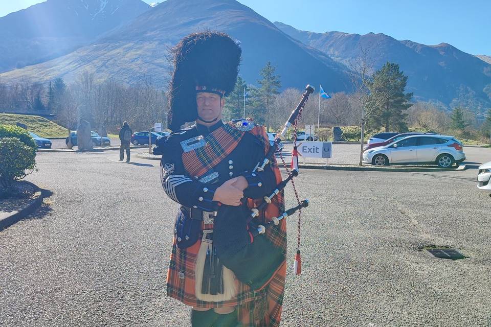 What a back drop Glencoe