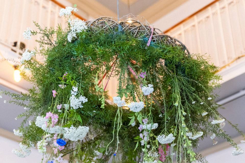 Floral chandelier