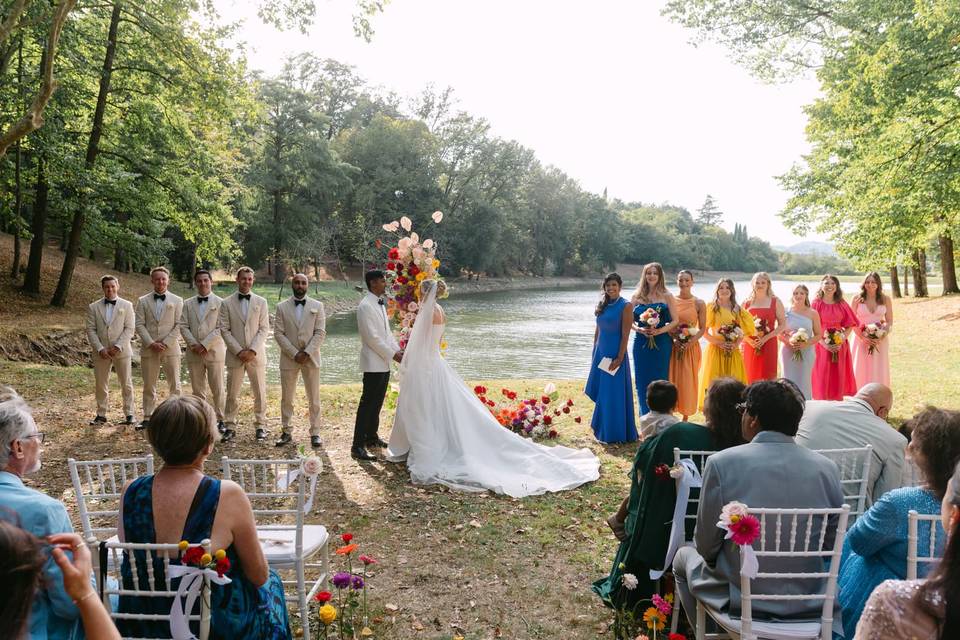 Ceremony on lake Day 3