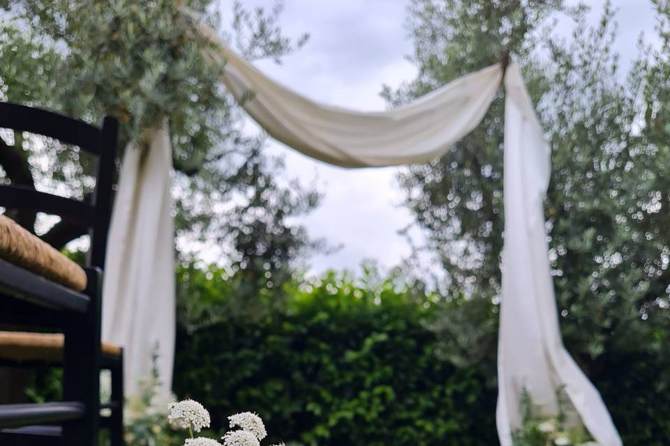 Wedding Arch with draping