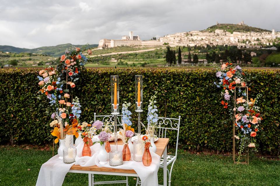 Assisi micro wedding - Table