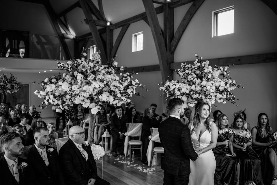 Silk wedding flowers