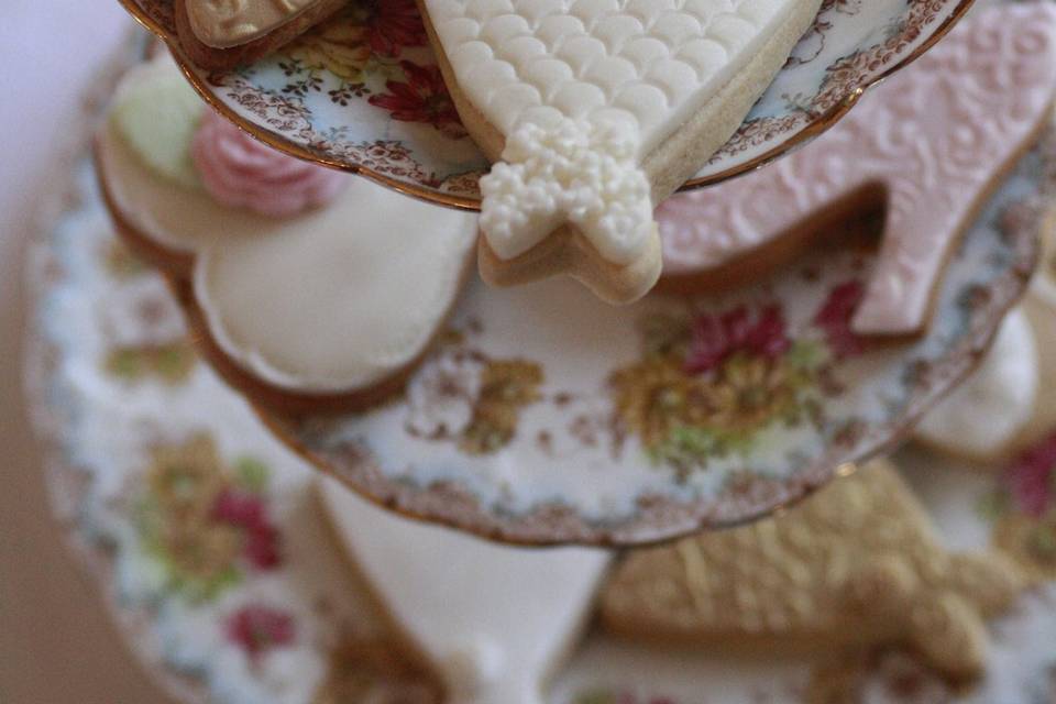 Vintage wedding cookies