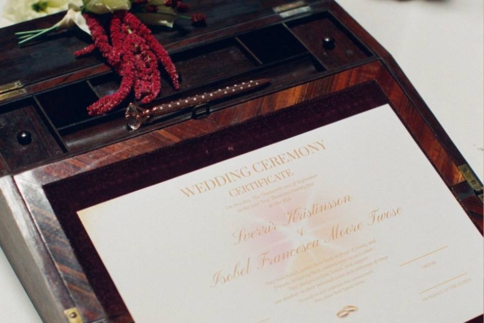 My walnut writing slope