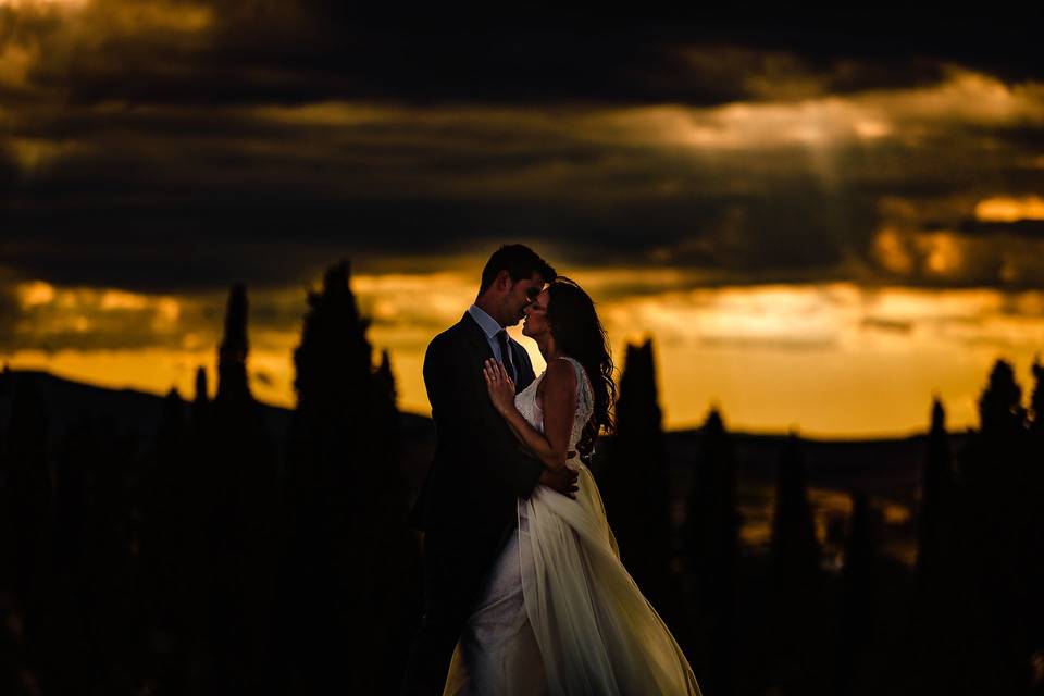 Tuscany-wedding-Sunset