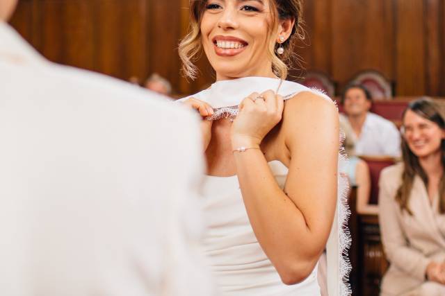 Brides hair and makeup