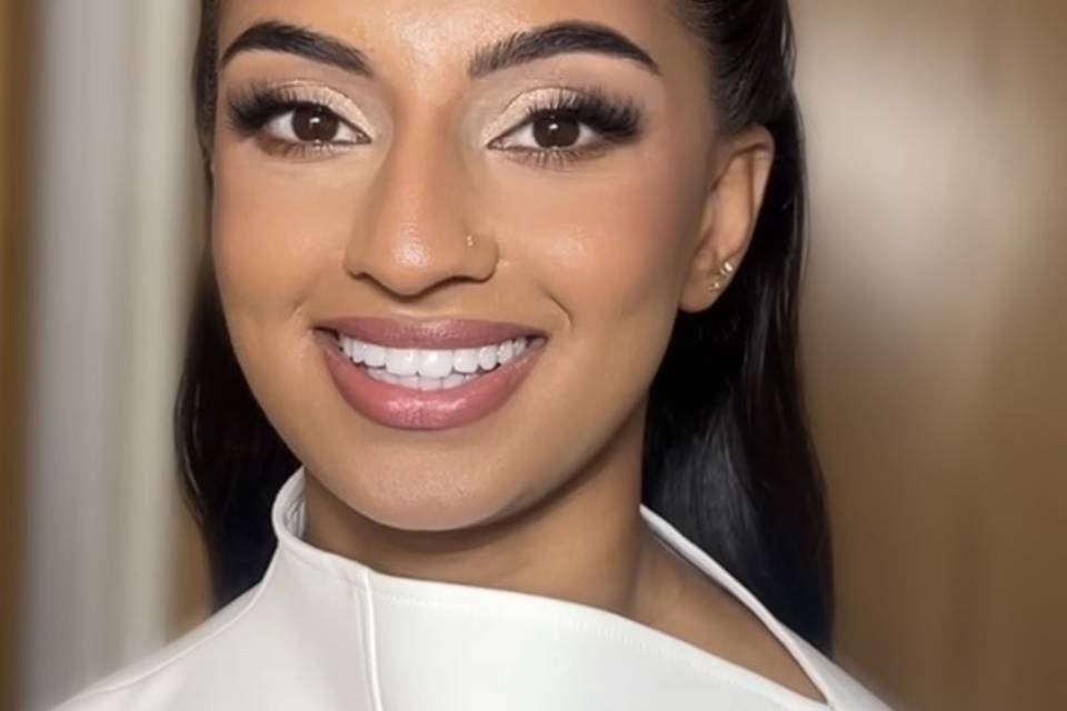 Soft glam makeup