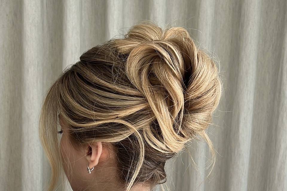 Wedding updo Hertfordshire