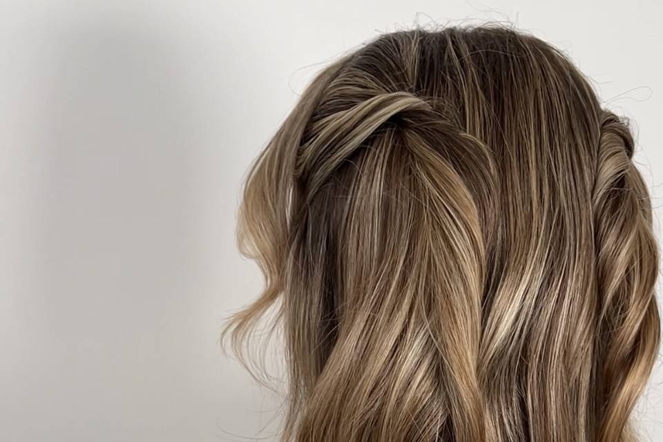 Modern half up half down