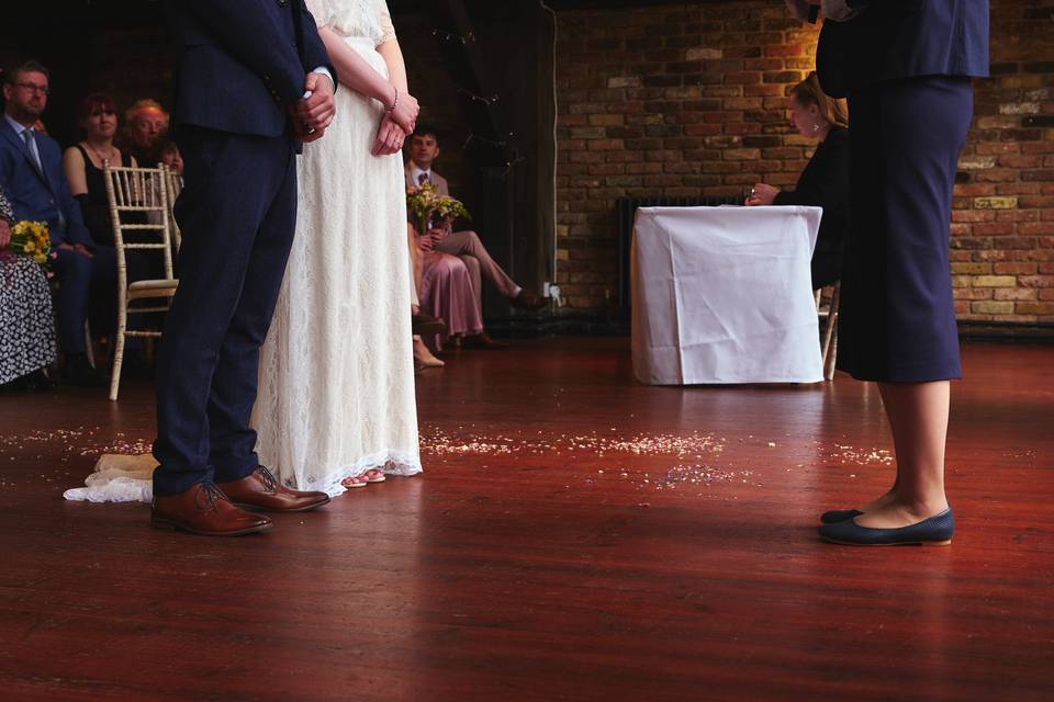 At the ceremony