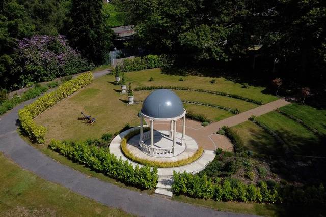 Spa Temple Aerial Shot
