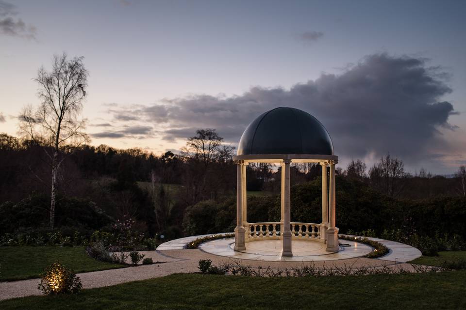 Spa Temple in the Evening