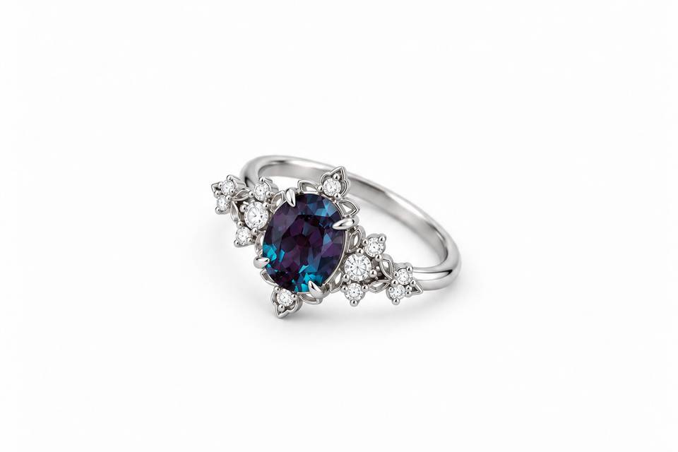 Violet and diamonds