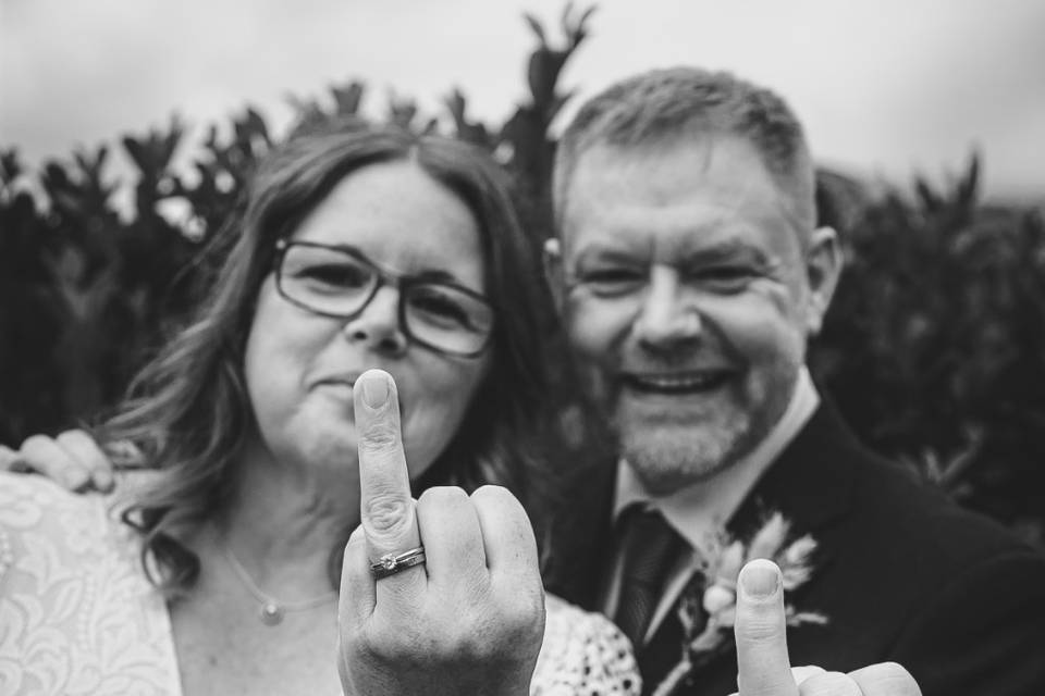 Sally and Terry's wedding