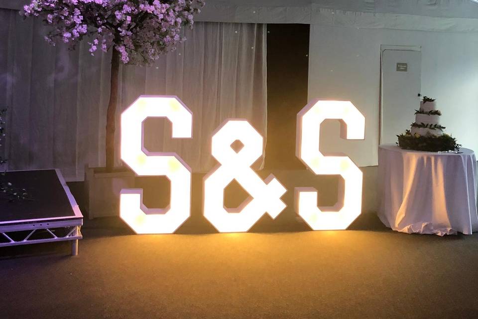 Large LED Light Up Numbers - Light Up Events North West