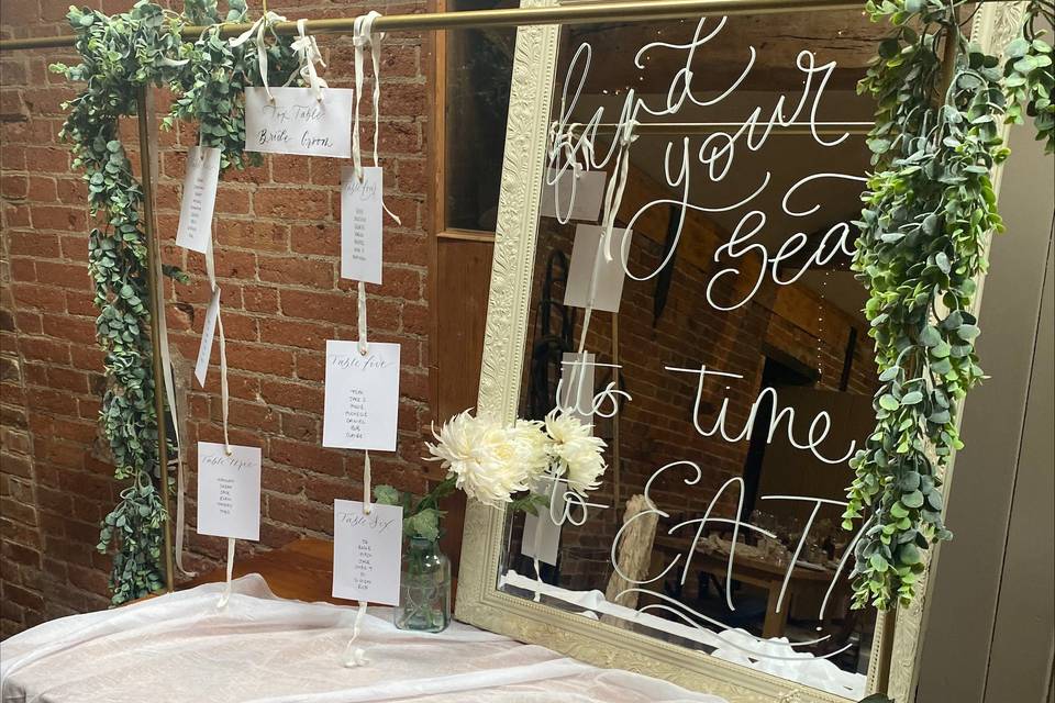 Table Plan & Mirror Display