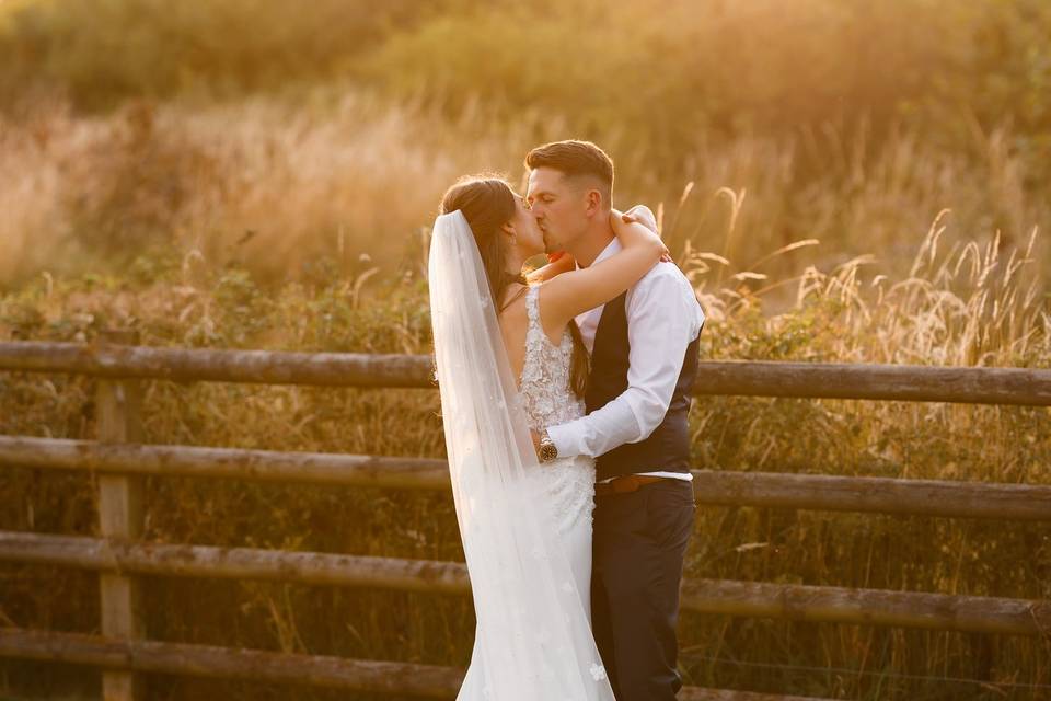 Sunset Wedding Photo UK