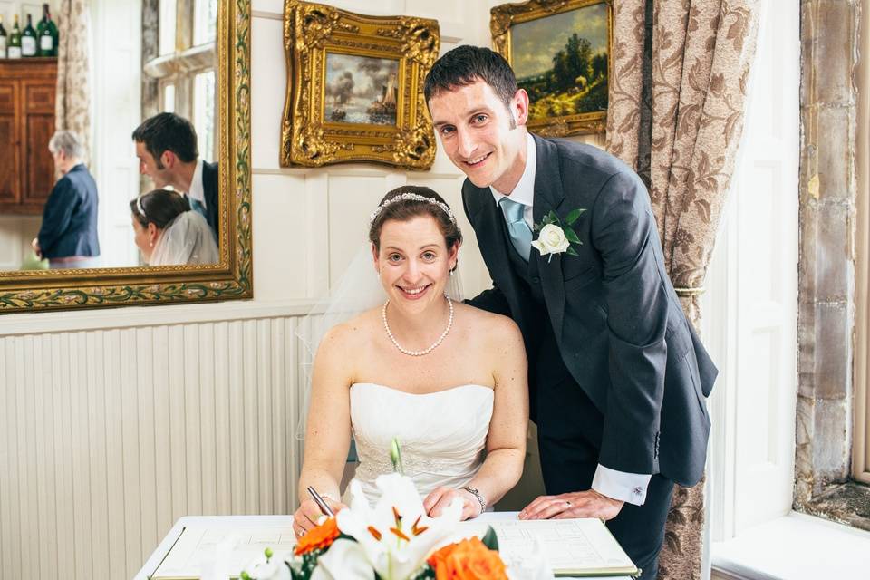 Signing the Register