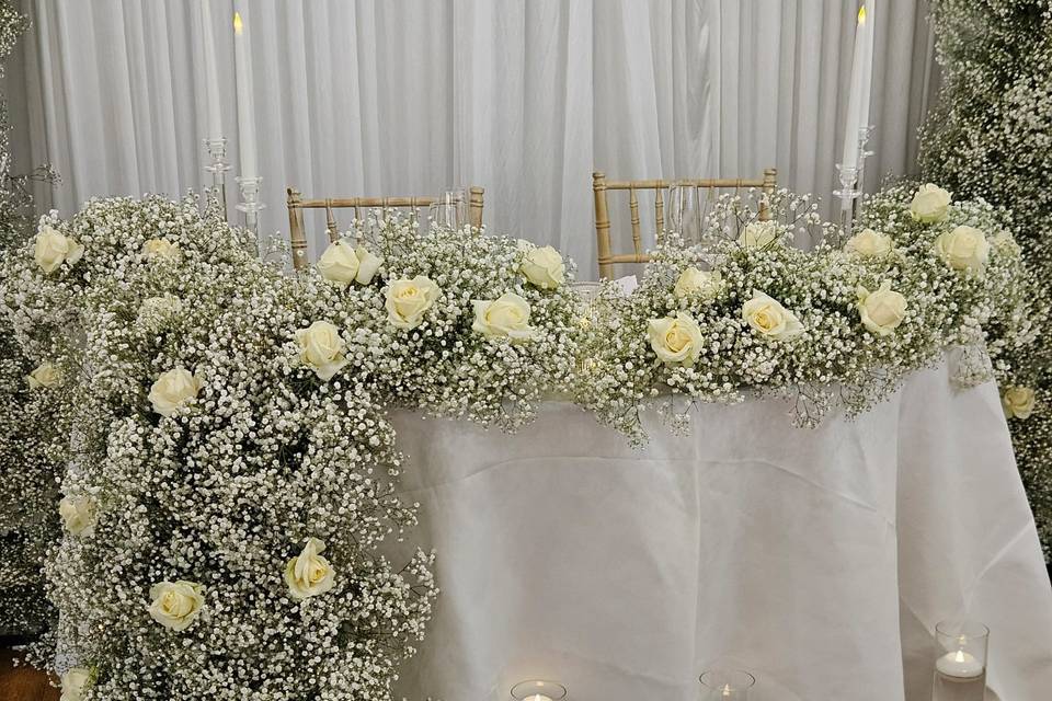 Bride & groom table