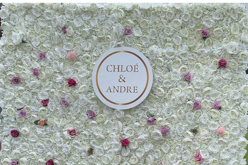 Personalised flower walls