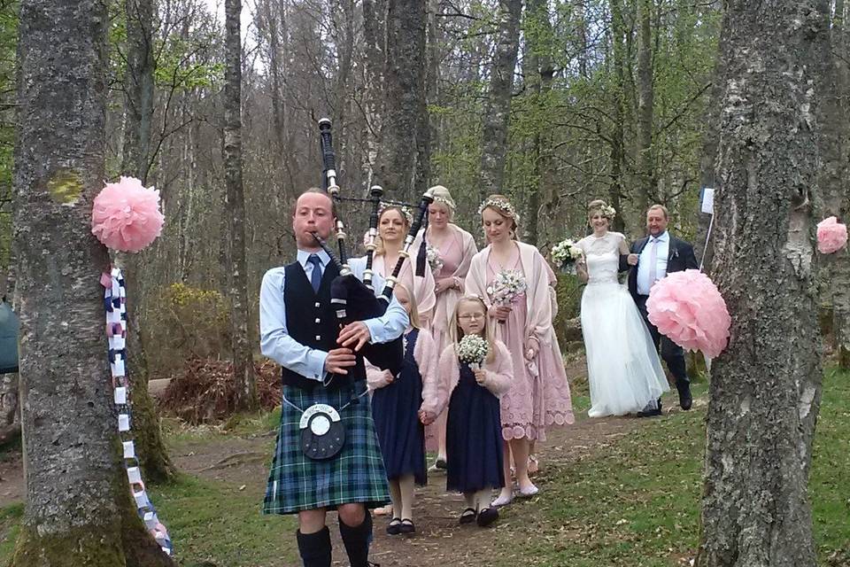 A woodland wedding