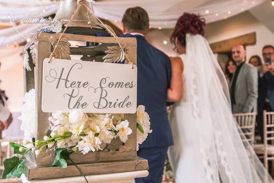 Walking down the aisle