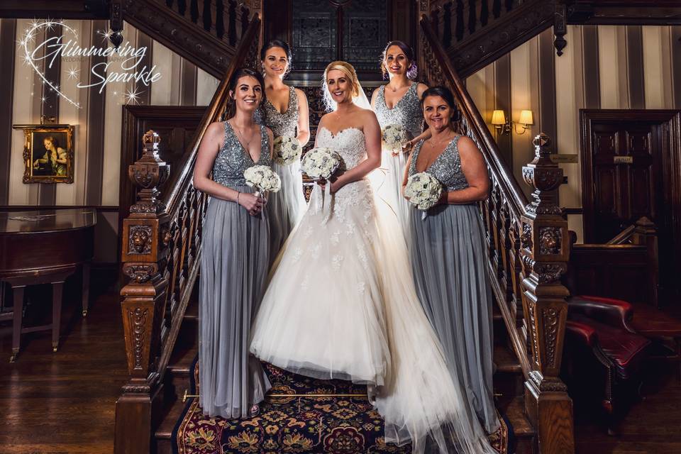 Bride with Bridesmaids