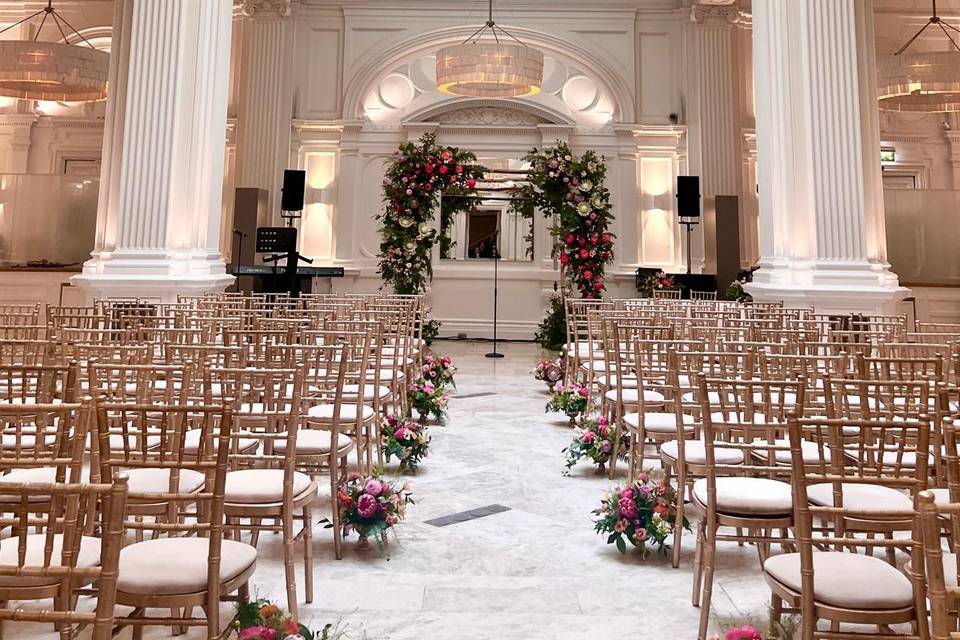 Shilpa Reddy Flowers Chuppah