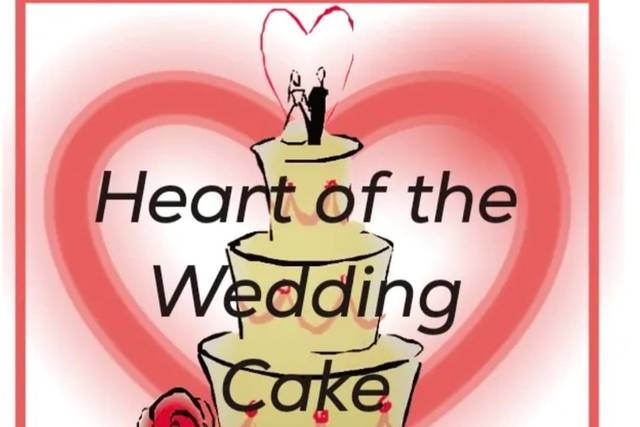 Heart of the wedding cake