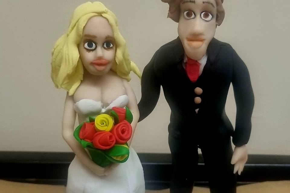 My first wedding cake topper.