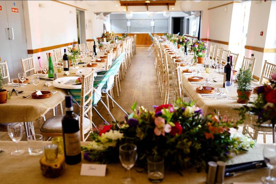 Wedding ready at the hall