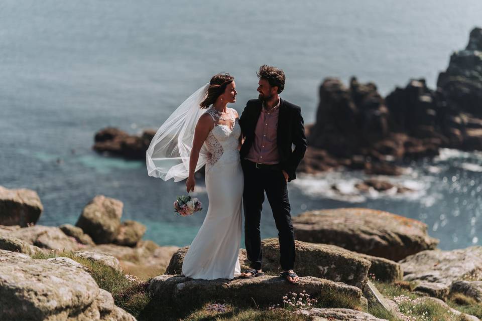 Mr & Mrs Byrne at Lands End