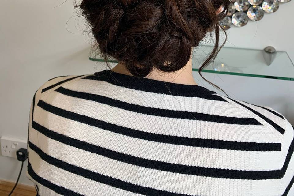 Bridesmaid hair up