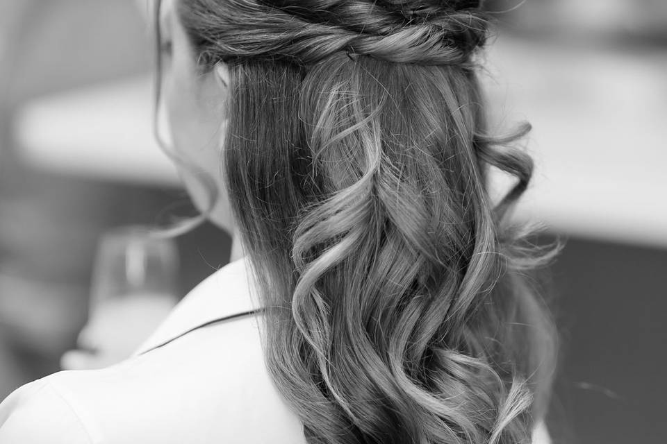 Bride hair