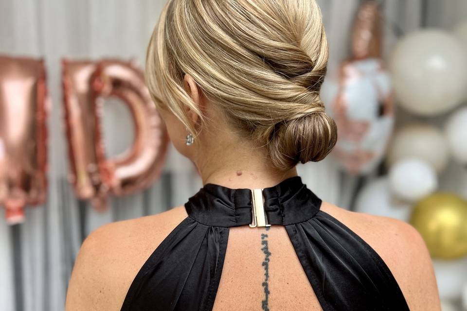 Sexy bridesmaid up-do