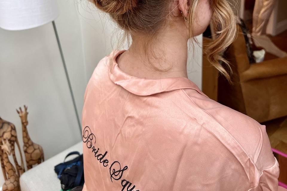 Bridesmaid up-do