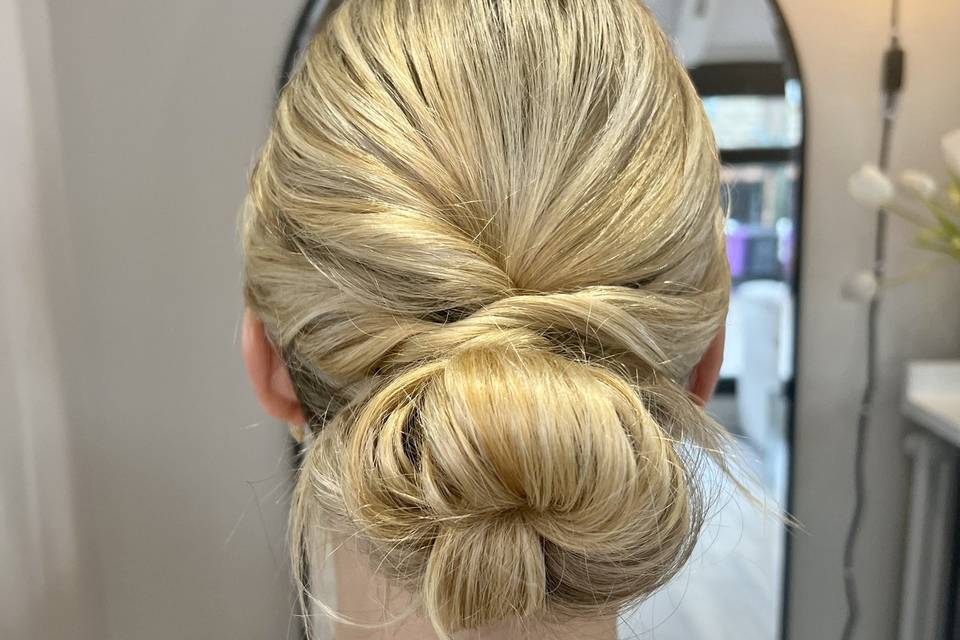 Elegant bridal bun