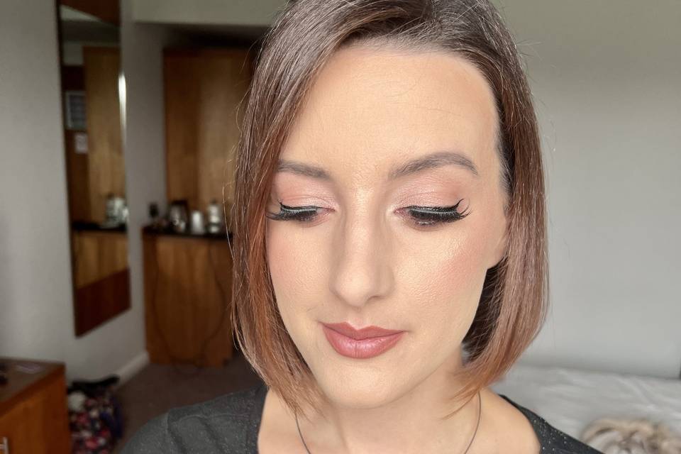 Wedding guest makeup