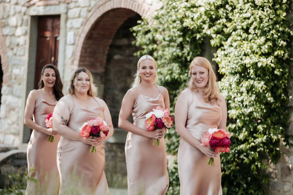 Gorgeous bridal party