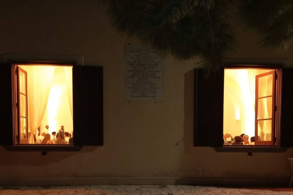 From outside