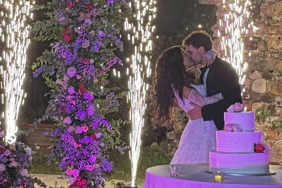 Wedding cake cut