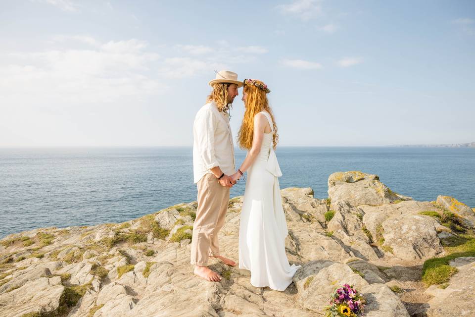 Porth island Newquay wedding