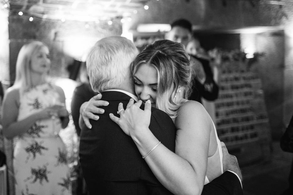 Dad and daughter dance