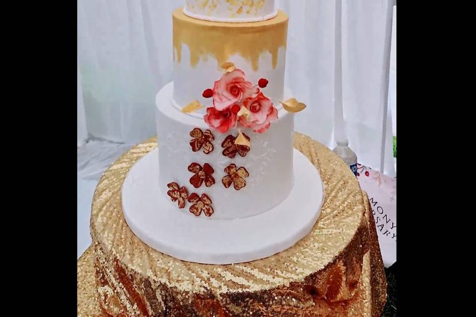 3 tier Wedding cake